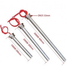 220v Heating Element Stainless Steel Cartridge Heater with 1"(32mm) Thread Immersion Water Heater 1kw/2kw/3kw