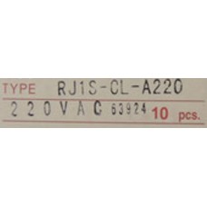  IDEC relay, Model- RJ1S-CL-A220