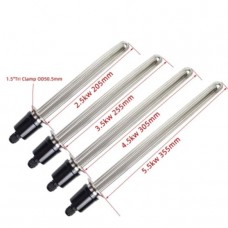 220v Electric Heating Element 1.5" Tri Clover SUS304 Immersion Tubular Water Heater for Brewing